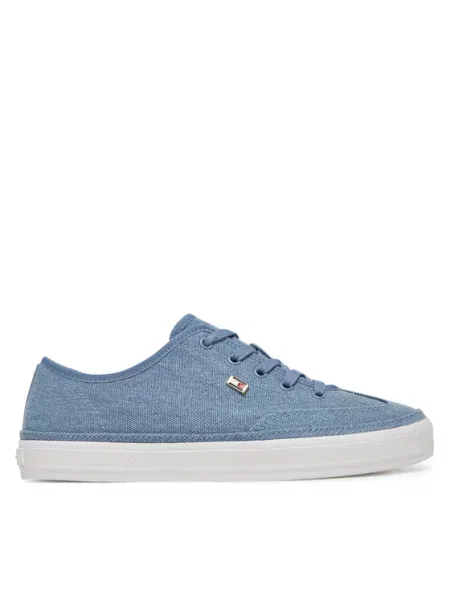 Αθλητικά Tommy Hilfiger Washed Canvas Vulc Sneaker μπλε