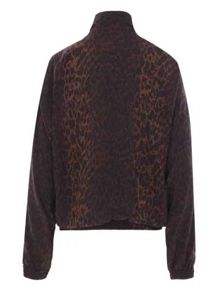 Geacă Balenciaga cu imagine cu model leopard maro