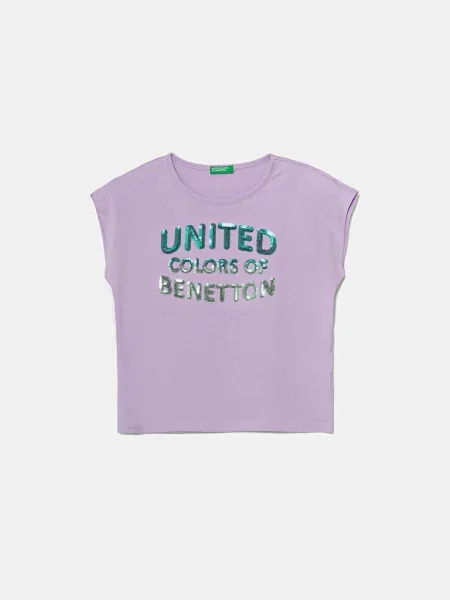 United Colors of Benetton tričko fialové