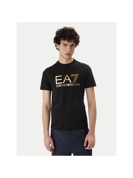 Emporio Armani Póló Regular Fit fekete
