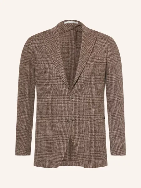 Tagliatore Sako Extra Slim Fit tmavě / černošedá hnědá