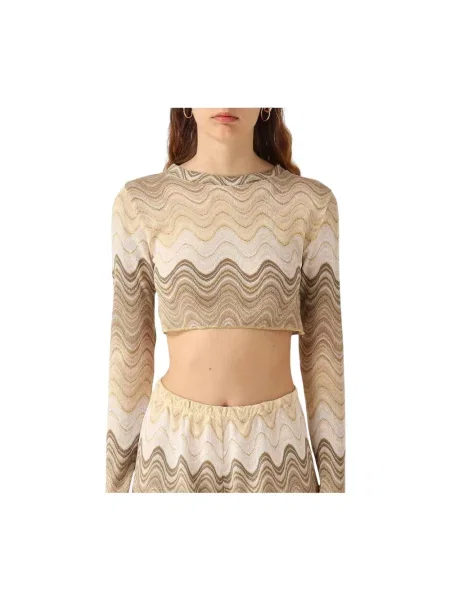Dzianinowy sweter Mc2 Saint Barth beżowy