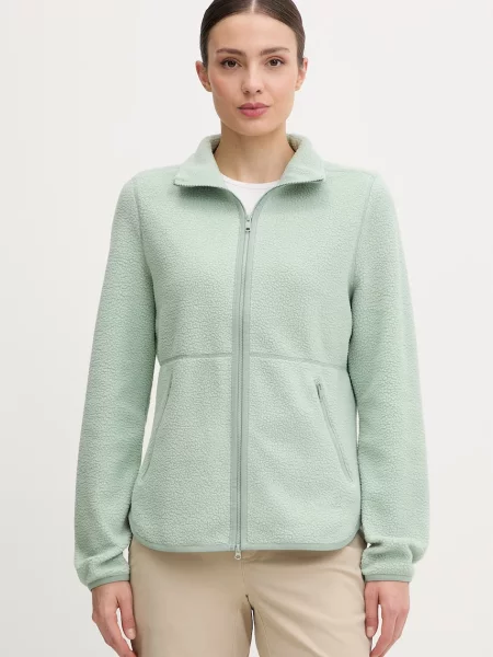 Jack Wolfskin bluza rozpinana polarowa Lite Curl zielona
