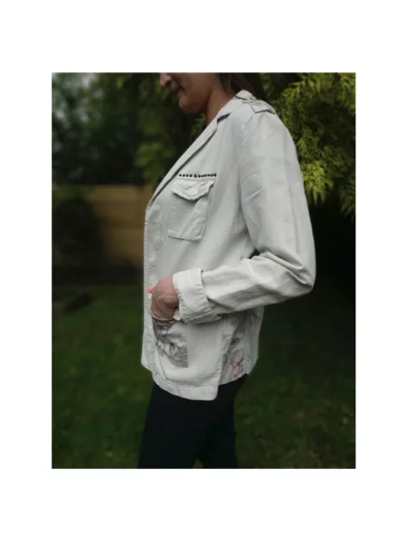 Lniana marynarka Mason's beżowa