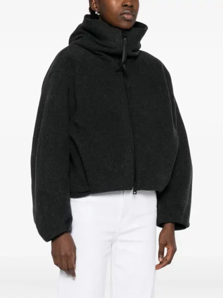 Geacă Canada Goose cu glugă gri