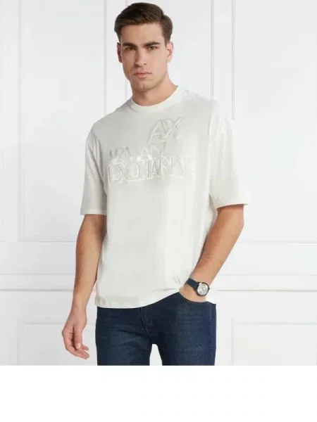 Armani Exchange Tricou | Comfort fit alb