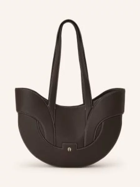 Shopper kabelka Aigner hnědá