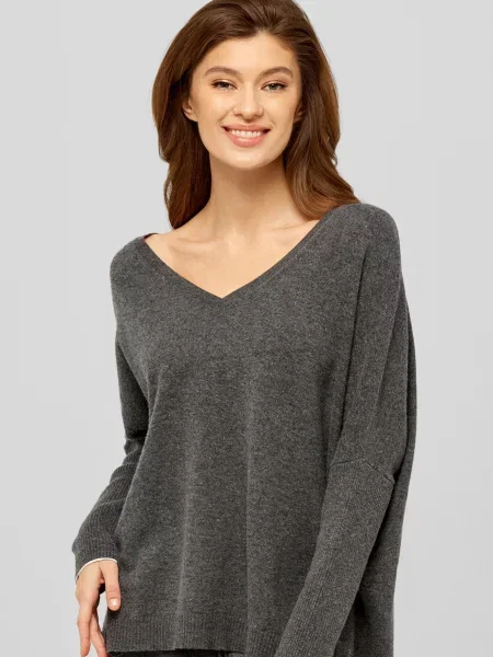 Кашеміровий светр Marc&andre сірий