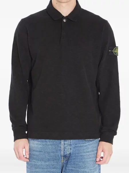 Polo Stone Island cu strasuri negru