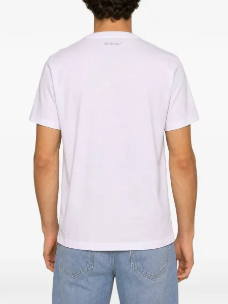 Tricou Off-white cu imagine alb