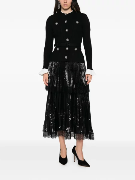 Rochie midi Self-portrait negru