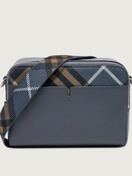 Burberry De piele geantă reporter | Pop Check albastru