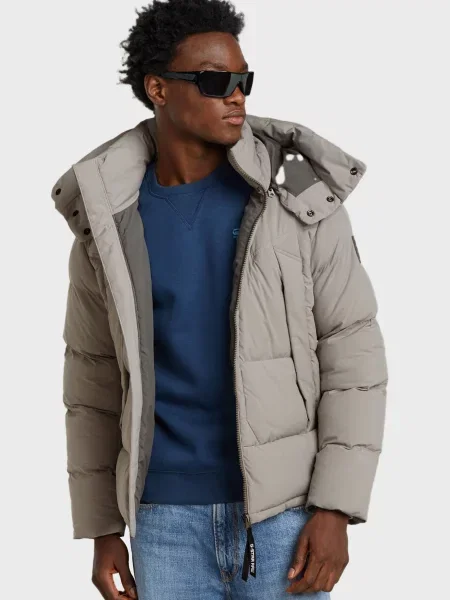 Куртка G-star Raw с капюшоном серая