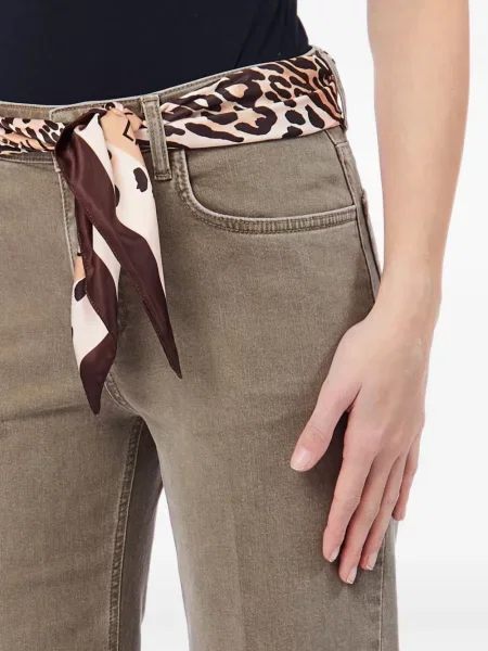 Blugi drepți Liu Jo cu imagine cu model leopard