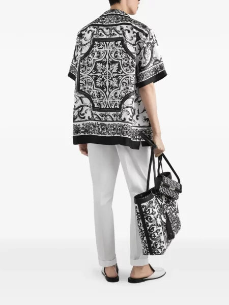 Kalhoty Dolce & Gabbana bílé