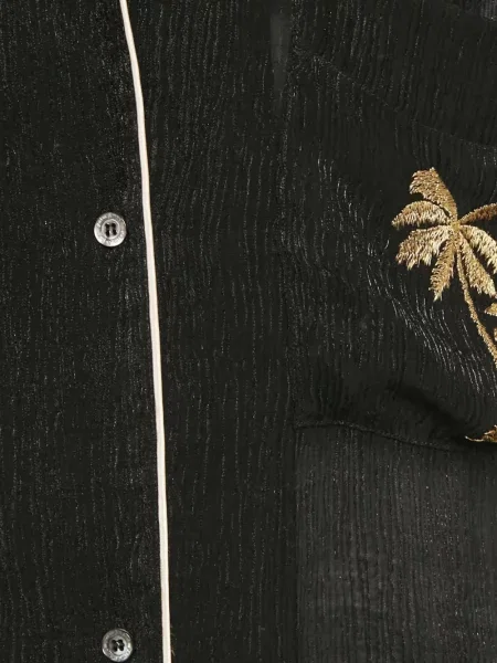 Cămașă Palm Angels cu broderie negru