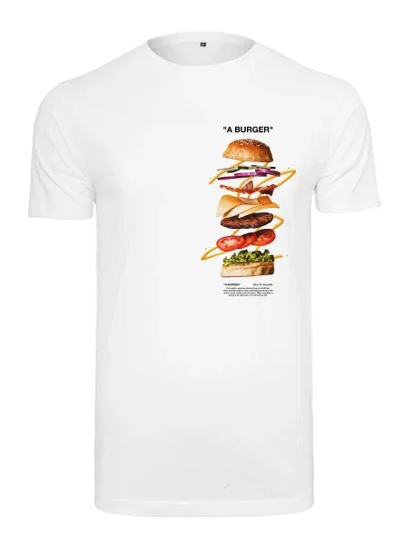 Mister Tee Tricou A Burger / mai multe culori alb