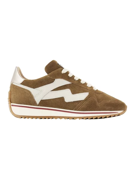 Sneakersy Via Vai skórzane brązowe