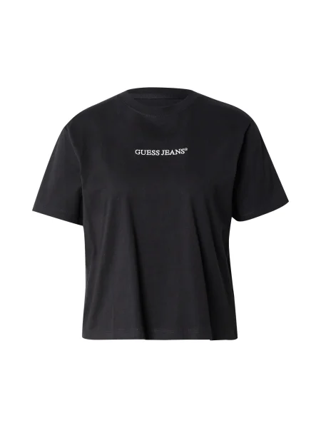 GUESS JEANS Tricou negru alb