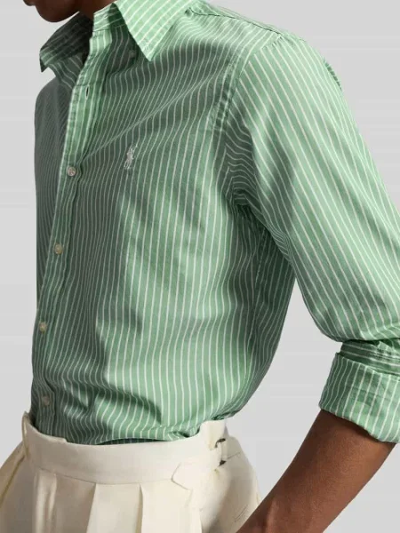 Koszula casualowa o kroju regular fit z czystej bawełny Polo Ralph Lauren miętowa