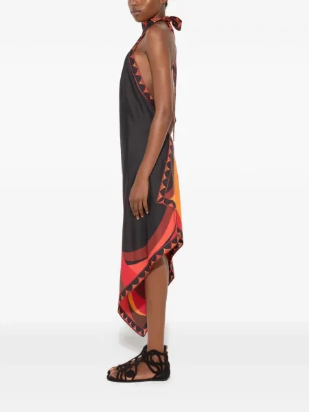 Rochie Pucci de mătase cu imagine negru