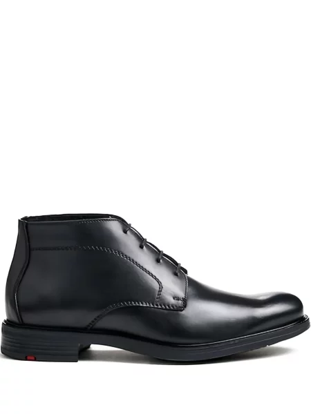 Botine Lloyd cu șireturi din piele negru
