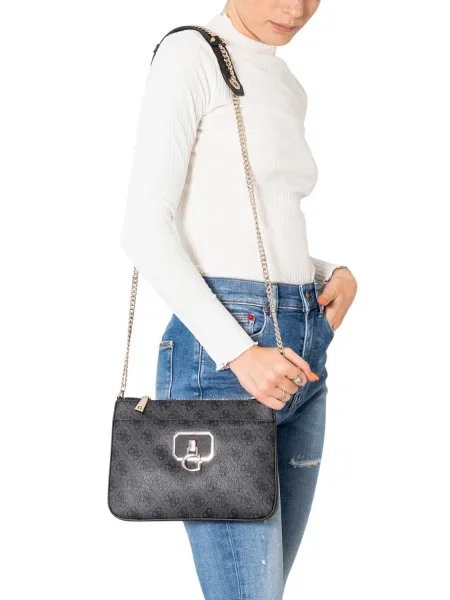 Crossbody torbica Guess črna
