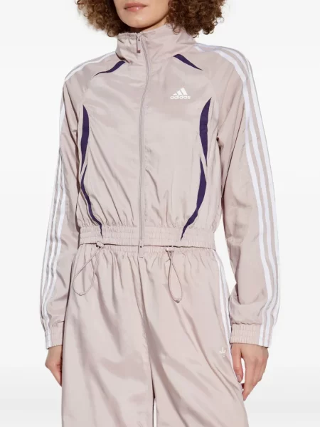 Cropp pantaloni Adidas cu model floral alb
