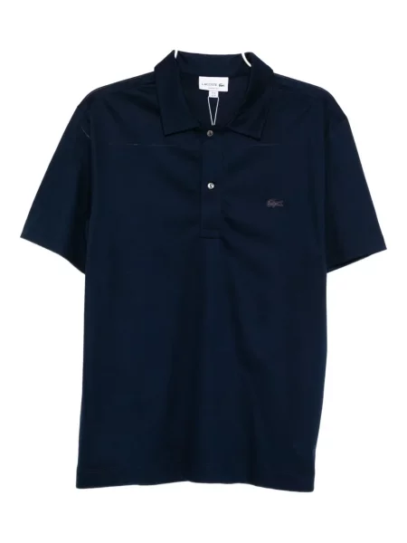 Polo Lacoste cu broderie albastru