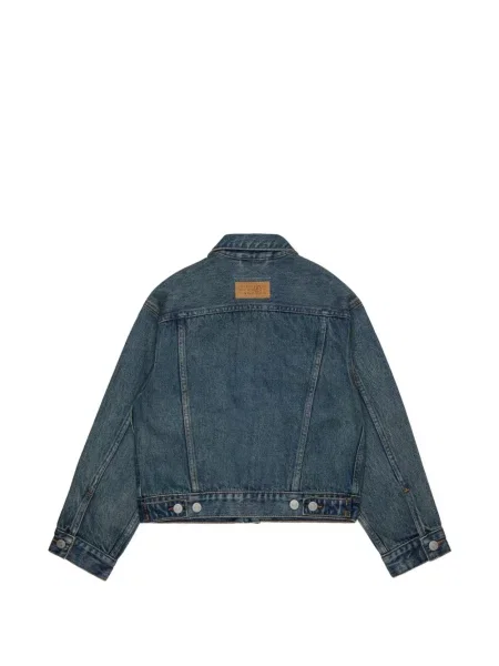 Kurtka jeansowa dziecięca Mm6 Maison Margiela niebieska