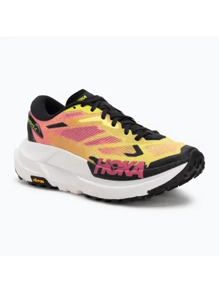 Мъжки обувки за бягане Hoka Mafate X neon hoka citrus/neon rose розово