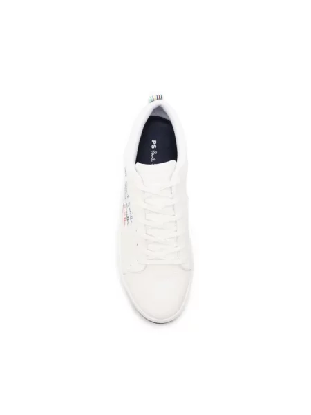 Sneakersy Paul Smith skórzane z logo białe