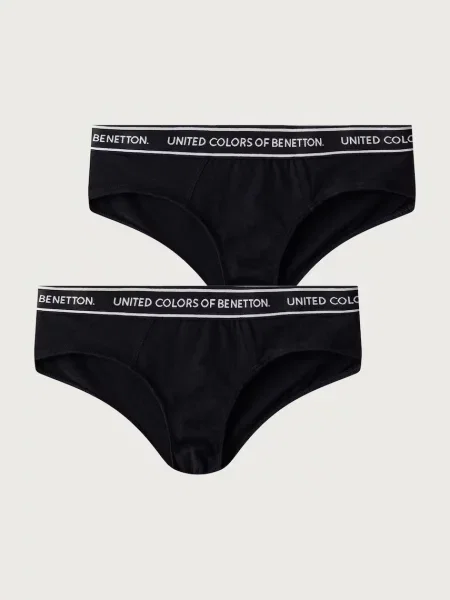 United Colors of Benetton nohavičky detské s elastanom čierna