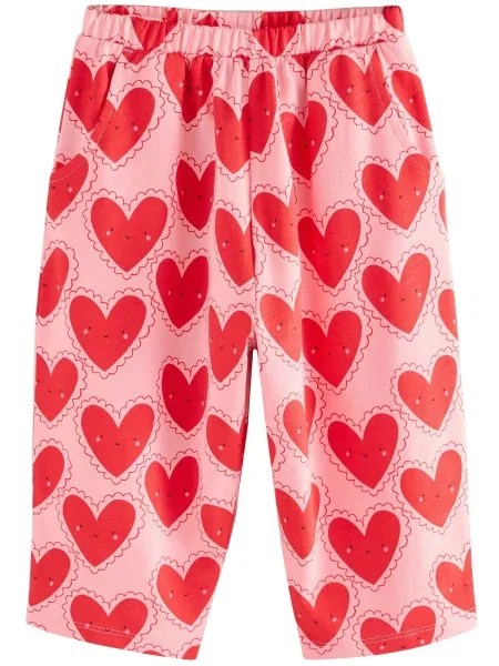 Next Pantaloni roz pal / roșu negru