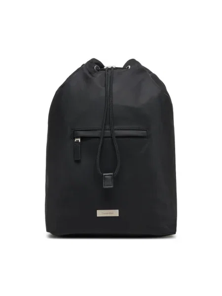 Раница Calvin Klein Sleek Drawstring Sling черен