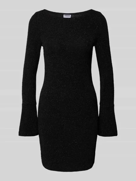 Sukienka mini z rozkloszowanymi rękawami model ‘GILLY’ Noisy May czarna