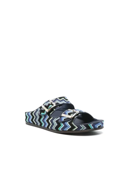 Klapki Missoni niebieskie