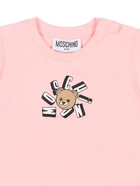 Koszulka dziecięca Moschino różowa