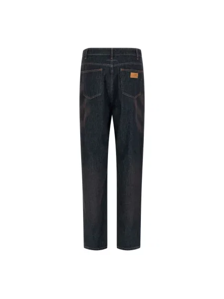 Jeansy Mm6 Maison Margiela z wysoką talią niebieskie