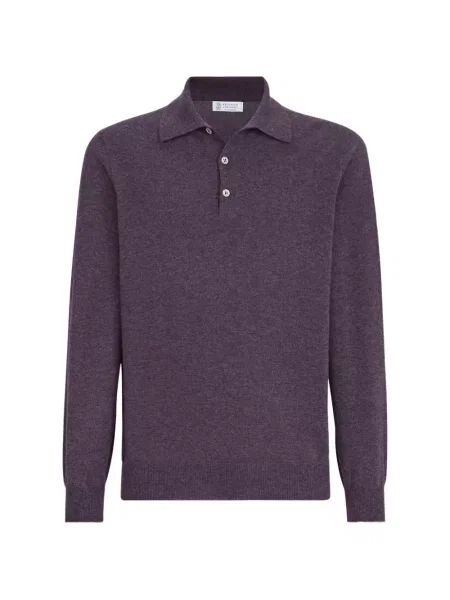 Tricou polo Brunello Cucinelli violet