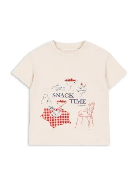 Konges Sløjd tričko FAMO TEE GOTS béžové