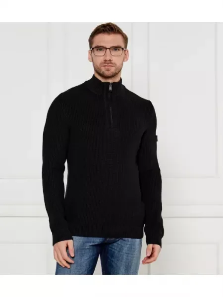 Joop! Jeans Kötött pulóver Henrio | Modern fit fekete