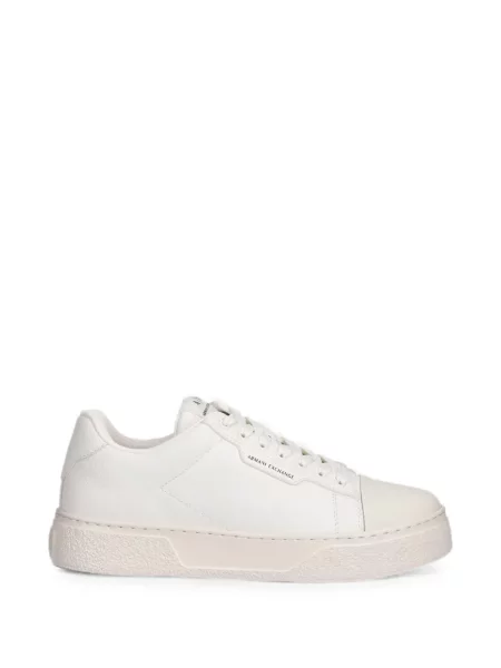 Sneakerși Armani Exchange cu imagine alb