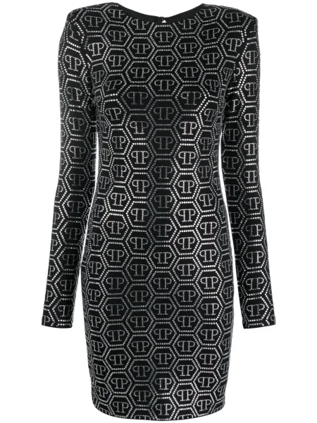 Rochie mini Philipp Plein cu paiete negru