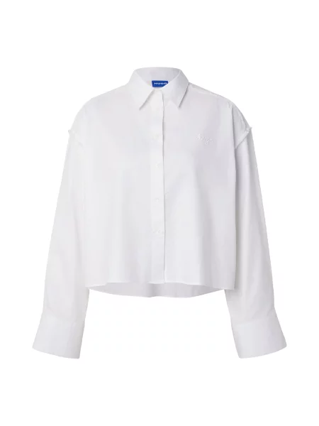 HUGO Cămașă Ekla Oversize alb