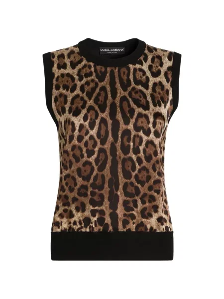Top Dolce & Gabbana de lână cu imagine