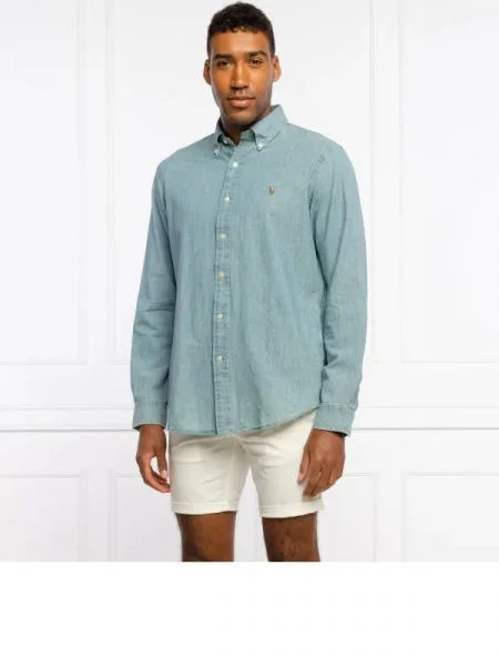 POLO RALPH LAUREN Cămașă | Custom fit | denim albastru