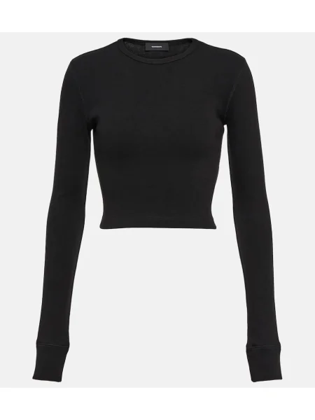 Cropp top Wardrobe.nyc din jerseu negru