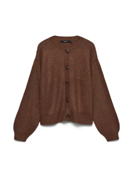 VERO MODA Geacă tricotată VMLea' maro