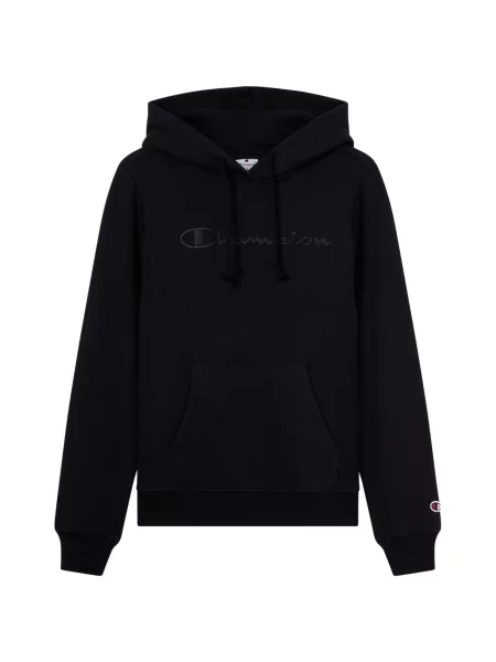 CHAMPION Bluza z kapturem dopasowana czarna
